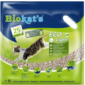 Наполнитель для кошачьего туалета Biokat's Тофу ECO Light Соевый комкующий 5 л (4002064613505)