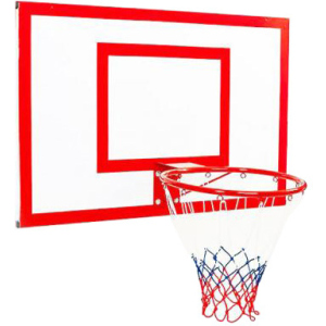 Баскетбольний щит Newt Jordan з кільцем та сіткою 1200 х 900 мм (NE-MBAS-3-450G) краща модель в Черкасах