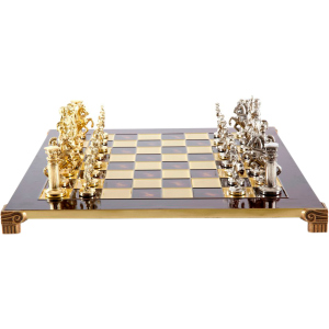 Шахматы Manopoulos Греко-римские, латунь, в деревянном футляре, красный, 44 х 44 см, 5.9 кг (S11RED) лучшая модель в Черкассах