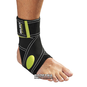 Бандаж на гомілковостоп Select Elastic Ankle Support 564-610 Чорно-зелений XL (57035430805) рейтинг