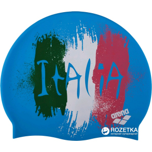 Шапочка для плавания Arena Print 21E368-32 Flag Italy Blue (3468335510323) лучшая модель в Черкассах