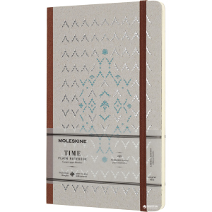 Нотатник Moleskine Time 13 х 21 см 140 сторінок без линівки Коричнева (8058341710791) в Черкасах