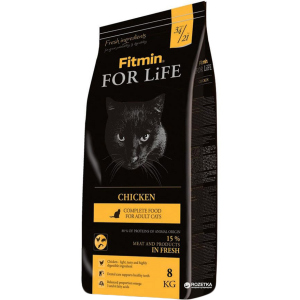 Сухой корм для кошек Fitmin Cat For Life Chicken - 8 кг (8595237014842) лучшая модель в Черкассах