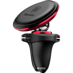 купити Автоутримувач для телефону Baseus Magnetic Air Vent Car Mount Holder Red (SUGX-A09)/(162422)