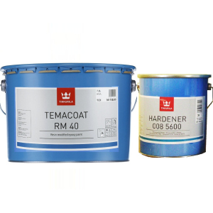 Эмаль эпоксидная TIKKURILA TEMACOAT RM40 химстойкая, TСH-транспарентный, 7.2 + 2л надежный