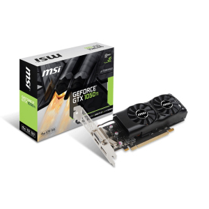 Відеокарта GeForce GTX1050Ti MSI 4Gb DDR5 128bit DVI/HDMI/DP 1392/7008 MHz Low Profile GTX 1050 TI 4GT LP