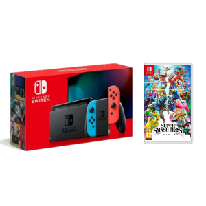 купити Nintendo Switch Neon blue/red - Оновлена ​​версія + гра Super Smash Bros. Ultimate