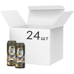 Упаковка пива Onkel Weber Bayerisch Schwarzbier темне фільтроване 4.9% 0.5 х 24 шт (4016762007030) в Черкасах