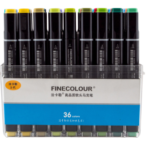 Набор маркеров Finecolour Brush 36 цветов (EF102-TB36)