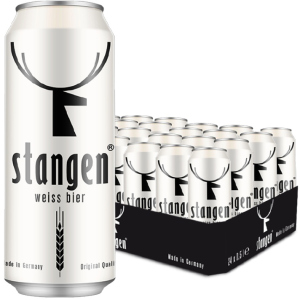 Упаковка пива Stangen Weiss Bier світле нефільтроване 4.9% 0.5 х 24 шт (4260556080093) краща модель в Черкасах