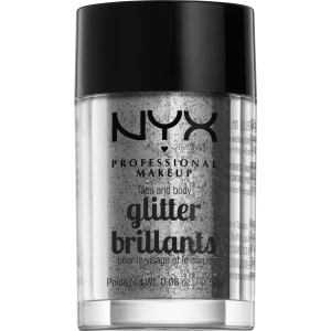 Глиттер NYX Professional Makeup Face & Body Glitter 10 Silver 2.5 г (800897846824) лучшая модель в Черкассах