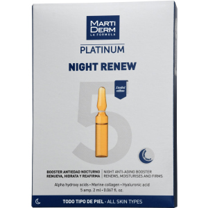 Нічні ампули MartiDerm Platinum Night Renew Ampollas 5 шт х 2 мл (8437019178024) в Черкасах