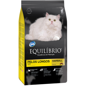 Сухий корм для дорослих довгошерстих котів Equilibrio Cat Adult Long Hair з куркою та рибою 15 кг (857848113559) краща модель в Черкасах