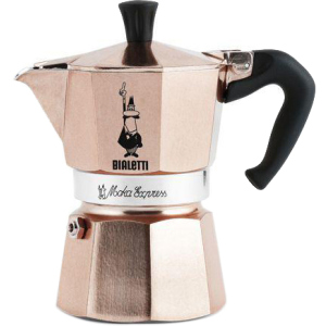 Гейзерная кофеварка Bialetti Moka E на 3 чашки Розовое золото (99RSG003) рейтинг