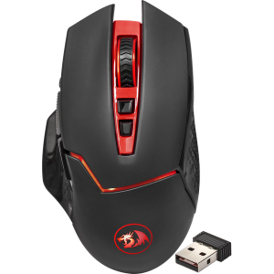 Миша Redragon Mirage IR Wireless Black/Red (74847) краща модель в Черкасах