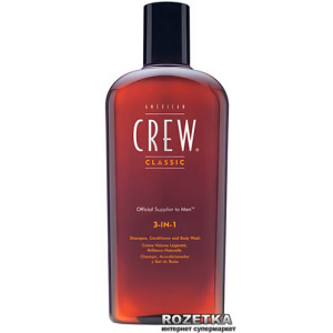 хороша модель Засіб для догляду за волоссям та тілом American Crew 3-in-1 Shampoo Conditioner And Body Wash 450 мл (738678251416)