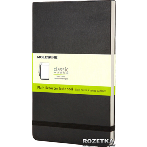 Нотатник Moleskine Reporter 13 х 21 см 240 сторінок без лінівки Чорна (9788883705533) краща модель в Черкасах