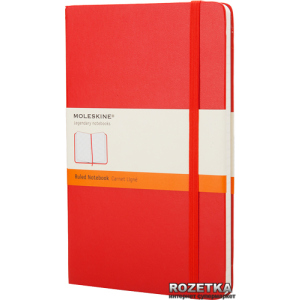 Нотатник Moleskine Classic 13 х 21 см 240 сторінок у лінійку Червона (9788862930048) в Черкасах