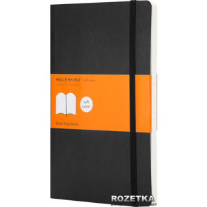 Нотатник Moleskine Classic 13 х 21 см 192 сторінки в лінійку Чорна (9788883707162) ТОП в Черкасах