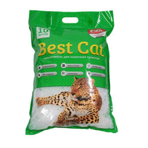 Наповнювач для котячого туалету Best Cat Green apple Силікагелевий поглинаючий 4 кг (10 л) (SGL009/6907396109659)