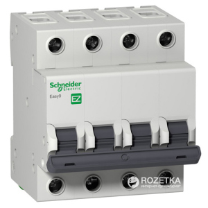 Автоматичний вимикач Schneider Electric 4 Р 25 А тип C EZ9 (EZ9F34425) краща модель в Черкасах