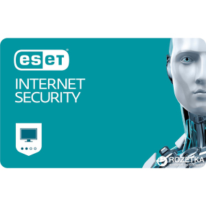 Антивірус ESET Internet Security (2 ПК) ліцензія на 1 рік Базова (електронний ключ в конверті) в Черкассах