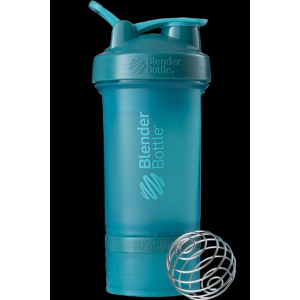 Шейкер BlenderBottle ProStak з кулькою 650 мл Блакитний (PS 22oz Teal) ТОП в Черкасах