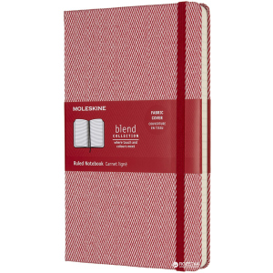 Нотатник Moleskine Blend 17 13 х 21 см 240 сторінок у лінійку Червоний Канва (8055002855990) краща модель в Черкасах