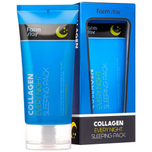 Ночная маска для лица FarmStay Collagen Every Night Sleeping Pack с коллагеном 120 мл (8809639172452) ТОП в Черкассах