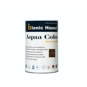 Краска для дерева Bionic-House Aqua Color UV-protect 0,8л Палисандр А111 лучшая модель в Черкассах