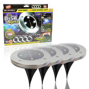 Вуличний світильник на сонячній батареї Solar Disk Lights 5050 149966