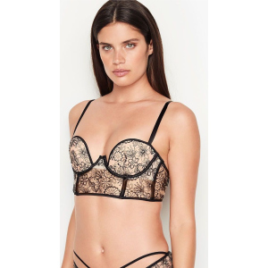 Бюстье Victoria's Secret 721458707 36D Бежевий/Чорний (1159750812) ТОП в Черкасах