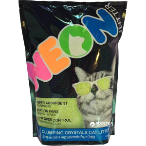 купити Наповнювач для котячого туалету Neon Litter Clump Зелений Кварцовий комкуючий 1.81 кг (4 л) (633843700433)