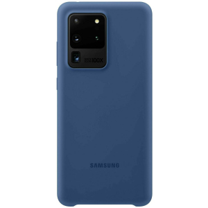 Панель Samsung Silicone Cover Samsung Galaxy S20 Ultra Navy Blue (EF-PG988TNEGRU) ТОП в Черкасах