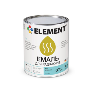 Акриловая эмаль для радиаторов "ELEMENT" 0.75 л ТОП в Черкассах