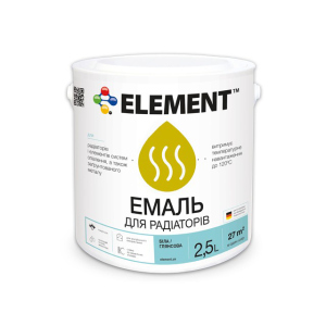 Акрилова емаль для радіаторів "ELEMENT" 2.5 л