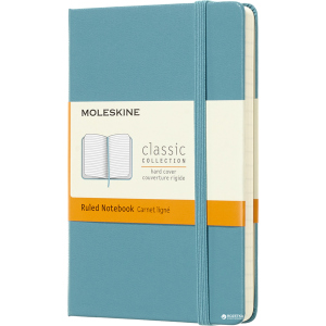 Нотатник Moleskine Classic 9 х 14 см 192 сторінки в лінійку Океанський синій (8058341715246) в Черкасах