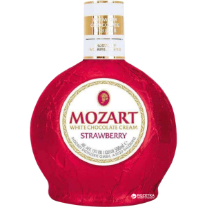 Лікер Mozart Cream Strawberry 0,5 л 15% (9013100003490) краща модель в Черкасах