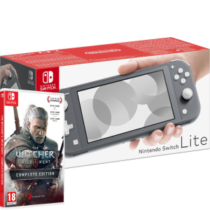 хорошая модель Игровая консоль Nintendo Switch Lite Grey Bundle (игра Witcher 3 Complete Edition)