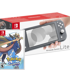 Ігрова консоль Nintendo Switch Lite Grey Bundle (гра Pokemon Sword) ТОП в Черкасах