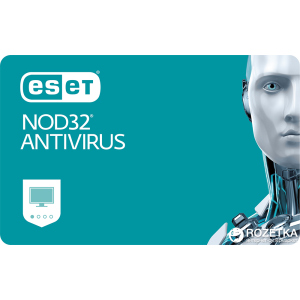 Антивирус ESET NOD32 Antivirus (5 ПК) лицензия на 12 месяцев Базовая / на 20 месяцев Продление (электронный ключ в конверте) лучшая модель в Черкассах