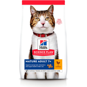 Сухий корм для літніх кішок старше 7 років Hill's Science Plan Feline Mature Adult 7+ з куркою - 3 кг в Черкасах