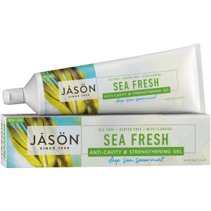 Гелева зубна паста Jason проти зубного каменю Sea Fresh з коензимом Q10 170 г (078522015307) краща модель в Черкасах