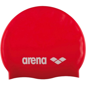 Шапочка для плавання Arena Classic Silicone 91662-044 Red-white (3468335686042) краща модель в Черкасах