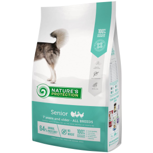 хороша модель Сухий корм для літніх собак Nature's Protection Senior All breeds 4 кг (NPS45755) (4771317457554)