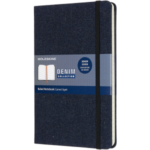 Нотатник Moleskine Denim 13 х 21 см 240 сторінок у лінійку Берлінська Лазурь (8058647626277) ТОП в Черкасах