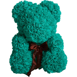 М'яка іграшка UFT Bear Flowers Ведмедик з троянд Turquoise 27 см (BB3) (4820176249104) в Черкасах