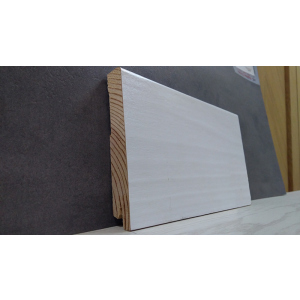 Плінтус дерев'яний шпонований Kluchuk White Plinth Модерн 120х19х2200 Білий KLW07 в Черкасах