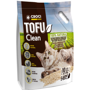 Наповнювач для котячого туалету Croci Тофу Clean 10 л (8023222138124) ТОП в Черкасах