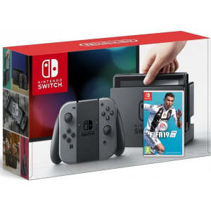 Nintendo Switch Gray + Гра FIFA 19 (російська версія) краща модель в Черкасах